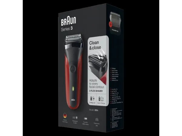 Braun Series 3 300 červená