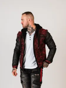 Pánska bunda CIPO & BAXX CJ259 BURGUNDY Farba: Červená, Konfekčná veľkosť: M