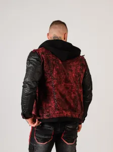 Pánska bunda CIPO & BAXX CJ259 BURGUNDY Farba: Červená, Konfekčná veľkosť: M