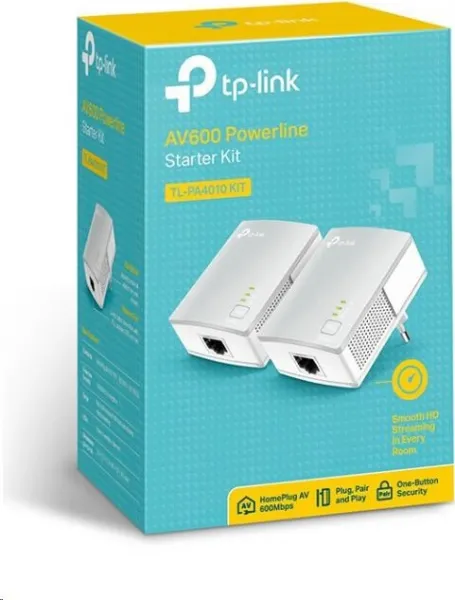 TP-Link TL-PA4010KIT nano powerline set (AV600, 1x100Mb/s, HomePlug AV)