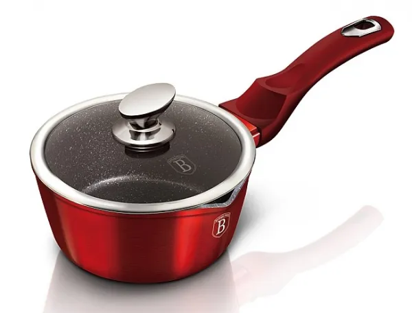 Rajnica Berlingerhaus s pokrievkou s mramorovým povrchom 16 cm Burgundy Metallic Line BH-1525