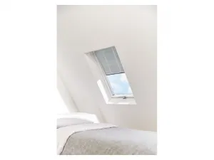 Livarno home Tepelnoizolačná plisovaná žalúzia na strešné okná Velux, 49,3 x 94 – 116 cm (biela)