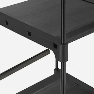 SONGMICS Otvorená šatníková skriňa Garment čierna
