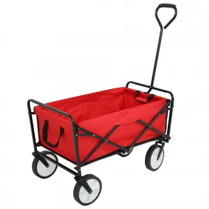 Ak furniture Zahradní vozík TYRS 145L červený