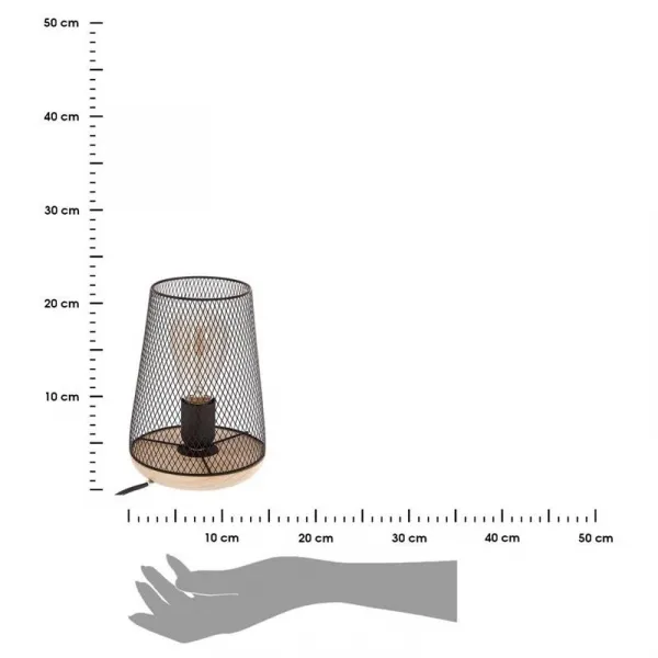 ATMOSPHERA Drôtená nočná lampa Zely 23 cm