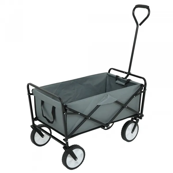 Ak furniture Zahradní vozík TYRS 145L šedý