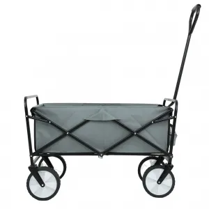 Ak furniture Zahradní vozík TYRS 145L šedý