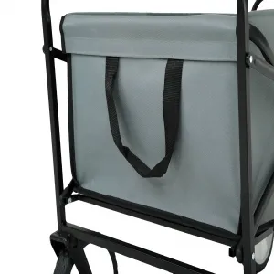 Ak furniture Zahradní vozík TYRS 145L šedý