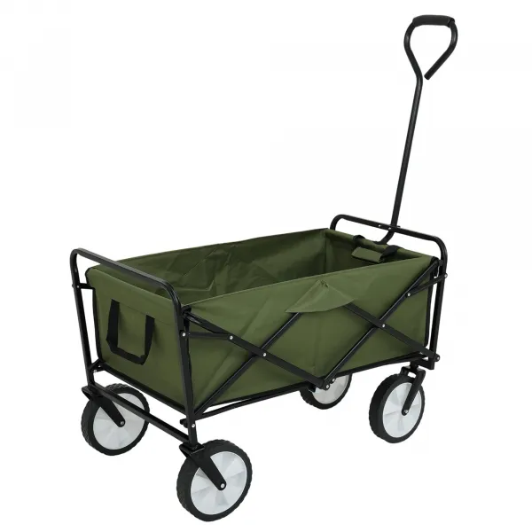 Ak furniture Zahradní vozík TYRS 145L zelený