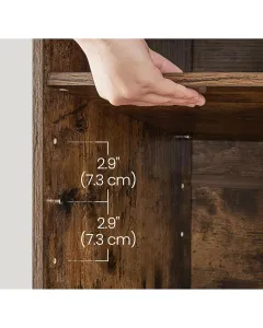 SONGMICS Botník Vasagle Endersen 78,5 cm hnědý/černý
