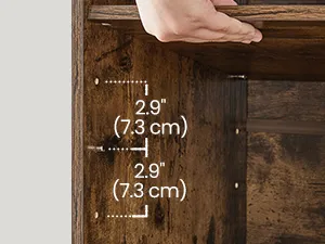 SONGMICS Botník Vasagle Endersen 78,5 cm hnědý/černý