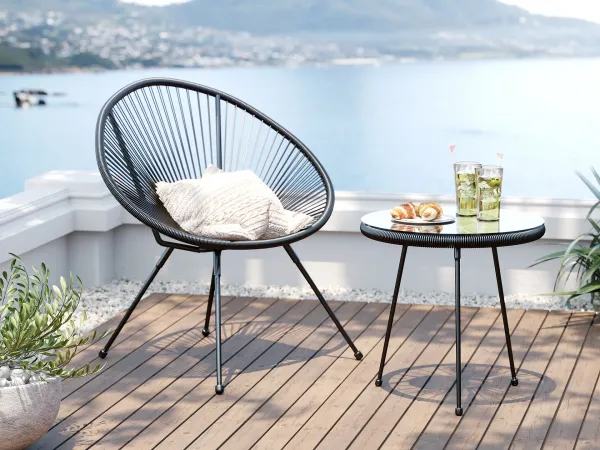 Acapulco Mono kreslo čierne