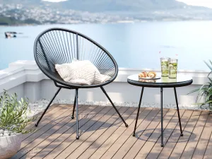 Acapulco Mono kreslo čierne