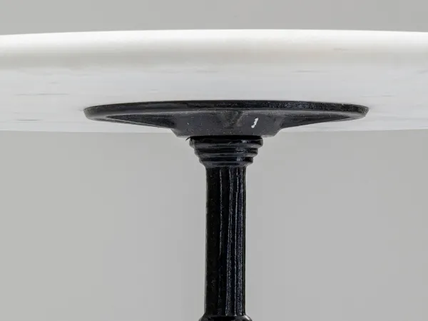 Bistro Kaffeehaus stôl okrúhly biely/čierny Ø60 cm