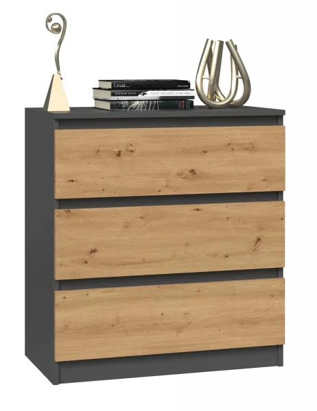TP Living Komoda MALWA M3 dub artisan / antracit