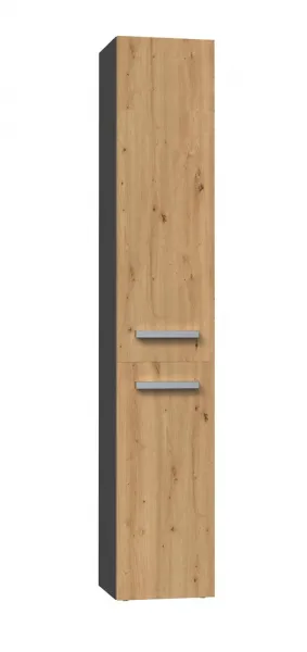 TP Living Kúpeľňová skrinka s košom na bielizeň NEL IV antracit/dub artisan