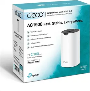 TP-Link Deco S7(1-pack) WiFi5 Mesh (AC1900, 2,4GHz/5GHz, 3xGbELAN/WAN)