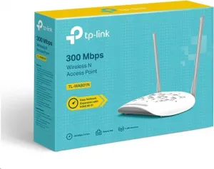 TP-Link TL-WA801N WiFi4 bezdrátový přístupový bod (N300,2,4GHz,1x100Mb/s,1xPoE-in)