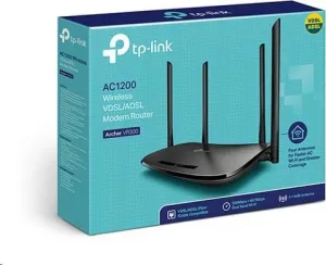 TP-Link Archer VR300 WiFi5 VSDSL/ADSL router (AC1200, 2,4GHz/5GHz, 3x100Mb/s LAN, 1x100Mb/s LAN/WAN, 1xRJ11)