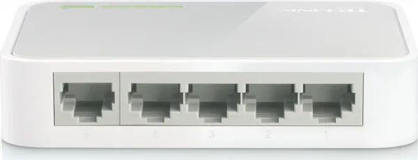 Mini Desktop Switch 5-port 10/100M TP-LINK TL-SF1005D, 5x 10/100M RJ45 ports, Plastic case