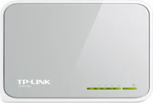 Mini Desktop Switch 5-port 10/100M TP-LINK TL-SF1005D, 5x 10/100M RJ45 ports, Plastic case