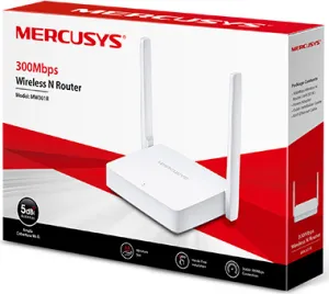 MERCUSYS MW301R WiFi4 router (N300, 2,4GHz, 2x100Mb/s LAN, 1x100Mb/s WAN)