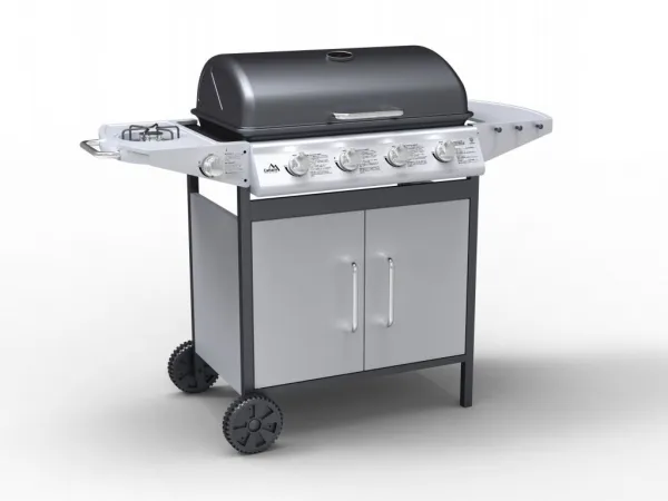 Cattara Plynový pojízdný gril Master Cheef, 133 x 98 x 51 cm