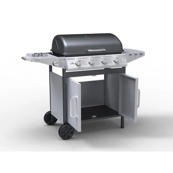 Cattara Plynový pojízdný gril Master Cheef, 133 x 98 x 51 cm