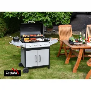Cattara Plynový pojízdný gril Master Cheef, 133 x 98 x 51 cm