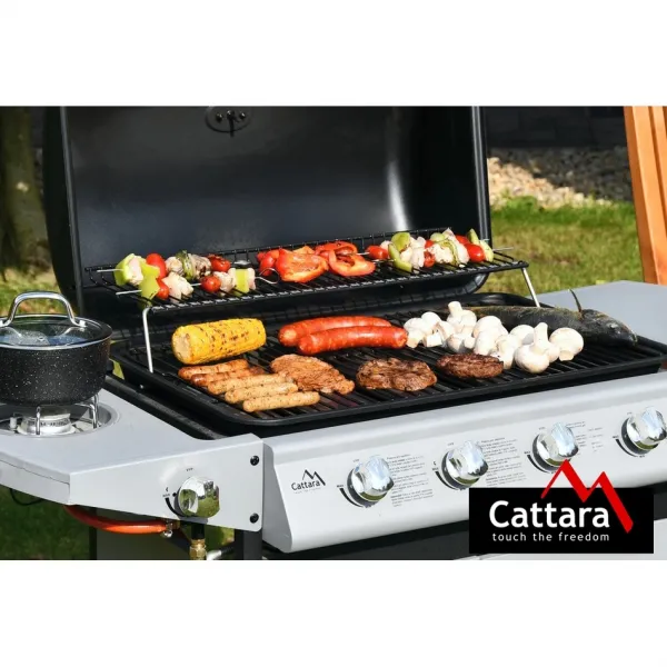 Cattara Plynový pojízdný gril Master Cheef, 133 x 98 x 51 cm