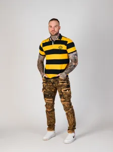 Pánske tričko CIPO & BAXX CT741 NAVYBLUE-YELLOW Farba: Žltá, Konfekčná veľkosť: M