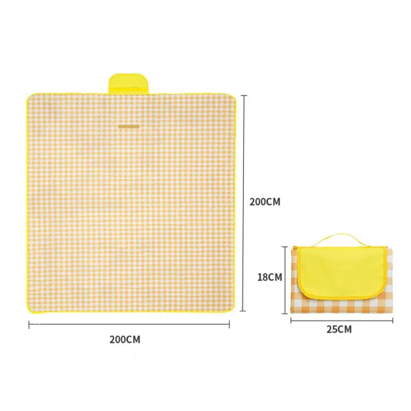 JAKS Pikniková deka nepremokavá 200 x 200 cm červená