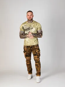 Pánske tričko CIPO & BAXX CT782 BEIGE Farba: Béžová, Konfekčná veľkosť: XL