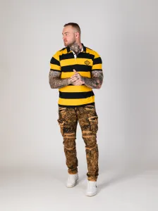 Pánske tričko CIPO & BAXX CT741 NAVYBLUE-YELLOW Farba: Žltá, Konfekčná veľkosť: M