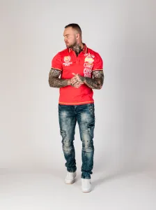 Pánske tričko CIPO & BAXX CT738 PINK Farba: Ružová, Konfekčná veľkosť: M