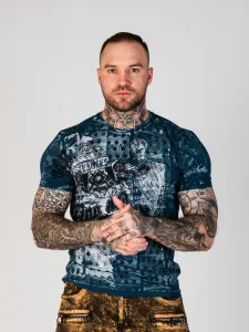 Pánske tričko CIPO & BAXX CT782 SAXEBLUE Farba: Modrá, Konfekčná veľkosť: S