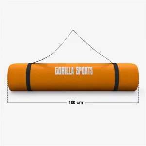 Gorilla Sports Podložka na jogu, 190 x 100 cm, oranžová