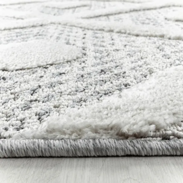 Ayyildiz koberce Kusový koberec Pisa 4707 Grey kruh - 120x120 (priemer) kruh cm