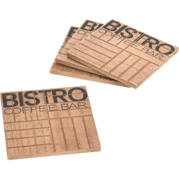 Súprava podtácok Bistro, 4 ks, 11,5 x 10 x 4,5 cm 