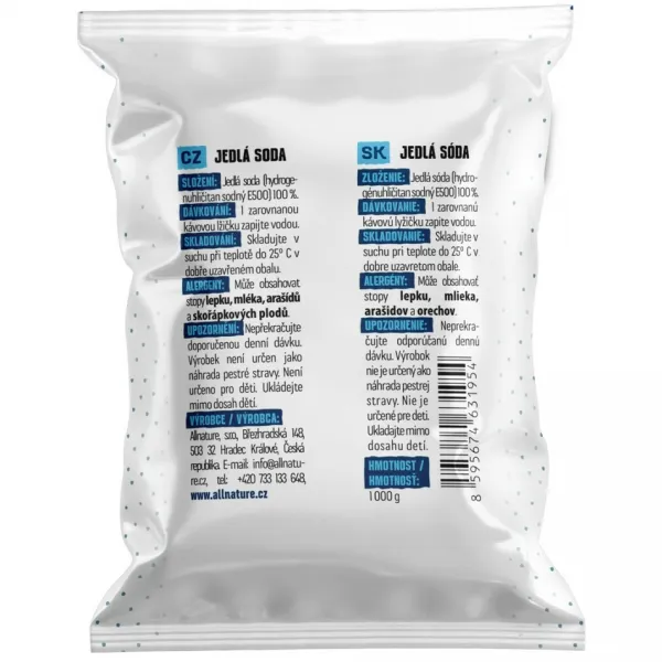 Allnature Jedlá sóda – 1000 g