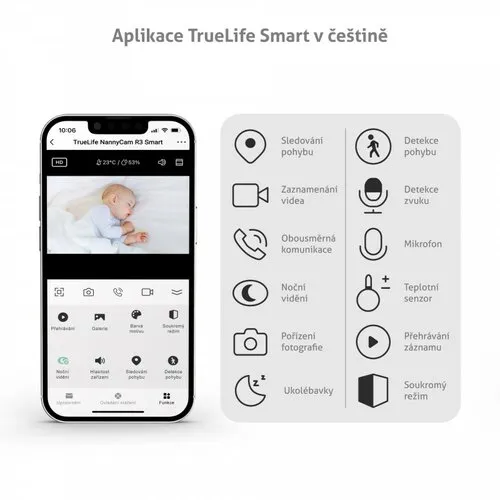 TrueLife NannyCam R3 Smart detská pestúnka