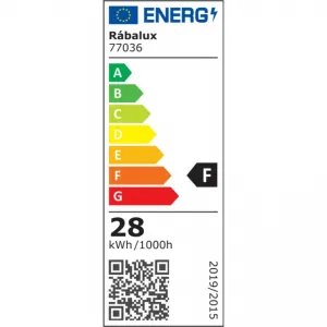 Rabalux 77036 vonkajšie stropné LED svietidlo s CCT prepínačom Indre, biela