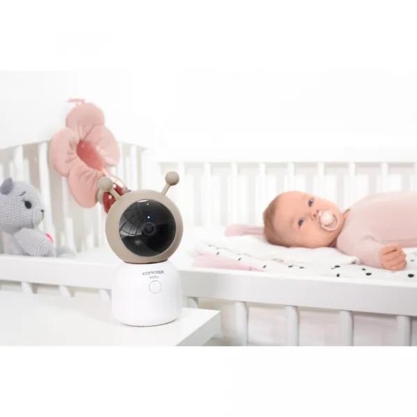 Concept KD0010 detská video pestúnka s LED svetlom KIDO s prepojením do monitoru a mobilná aplikácia