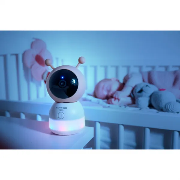 Concept KD0010 detská video pestúnka s LED svetlom KIDO s prepojením do monitoru a mobilná aplikácia