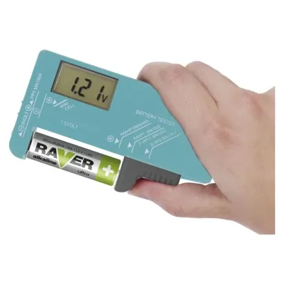EMOS Univerzálny tester batérií (AA, AAA, C, D, 9V, gombíkových)