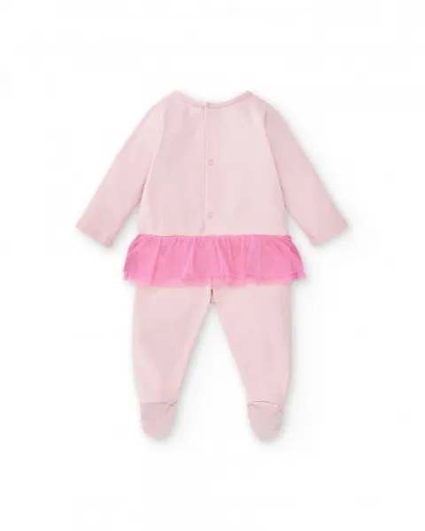 TUC TUC Dievčenský overal pink Veľkosť: 3-6 m
