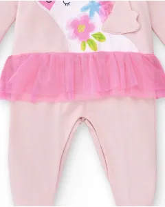 TUC TUC Dievčenský overal pink Veľkosť: 3-6 m