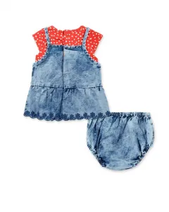 TUC TUC Dievčenské šaty blue denim Veľkosť: 86/92