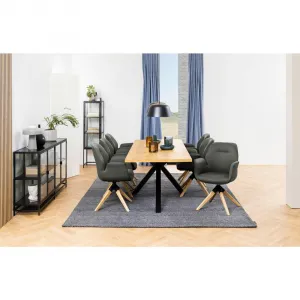 Actona Jídelní stůl Heaven II 220 cm divoký dub/černý