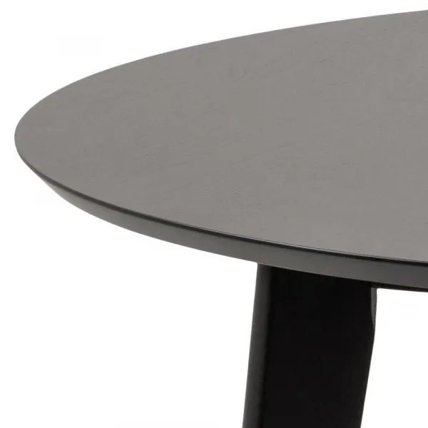 Actona Okrúhly jedálenský stôl 105 cm Roxb čierny